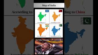 Shocking Map Differences! India According to UN, Pakistan & China 🗺️🔥#shorts #trending #viral