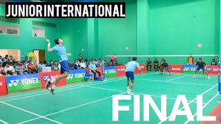 FINAL MEN'S DOUBLES | INDIA JUNIOR INTERNATIONAL BADMINTON SERIES | NICHOLAS/TUSHAR V/S ARSH/BHARATH