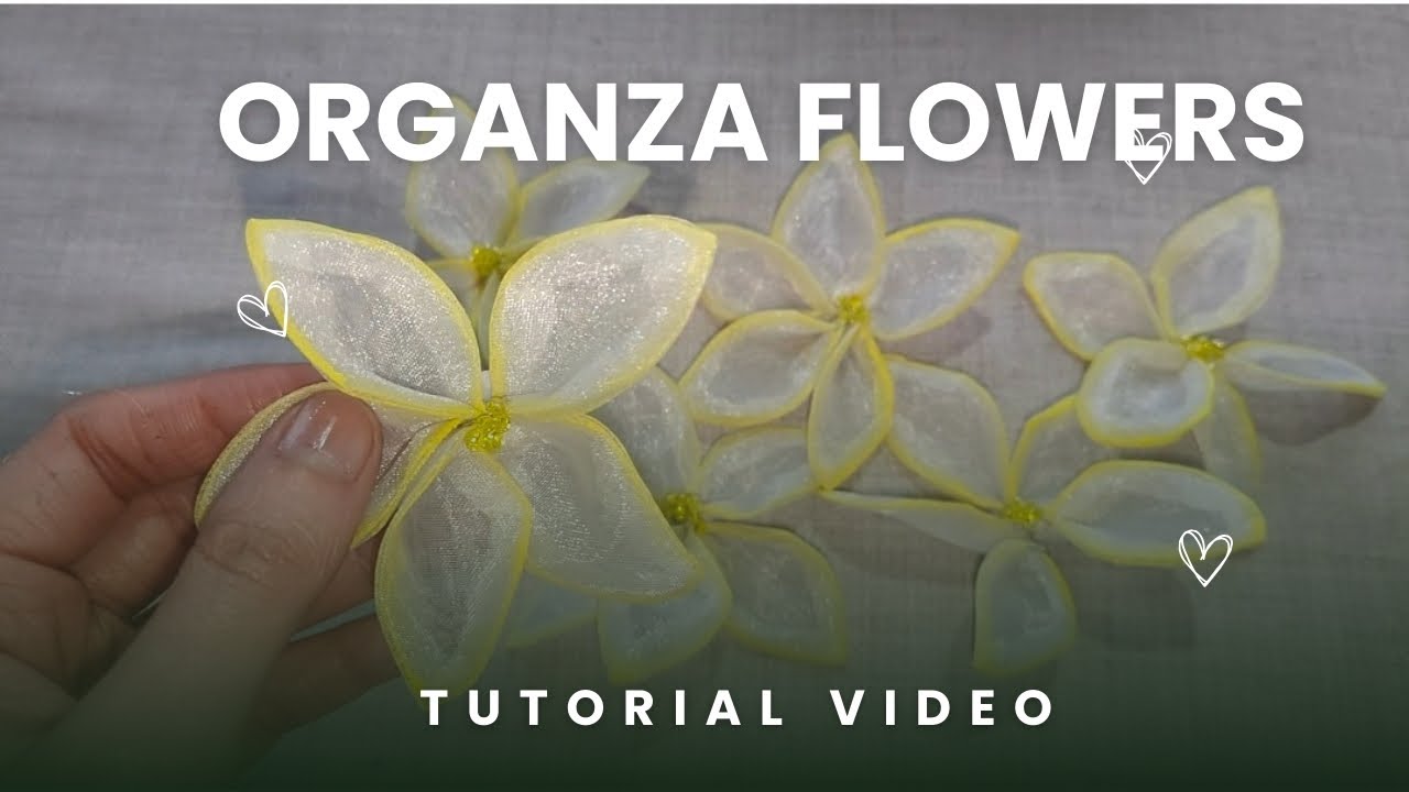 Diy organza flowers | fabric flower making video | scrap fabric flower ideas #diy #craft #handmade 