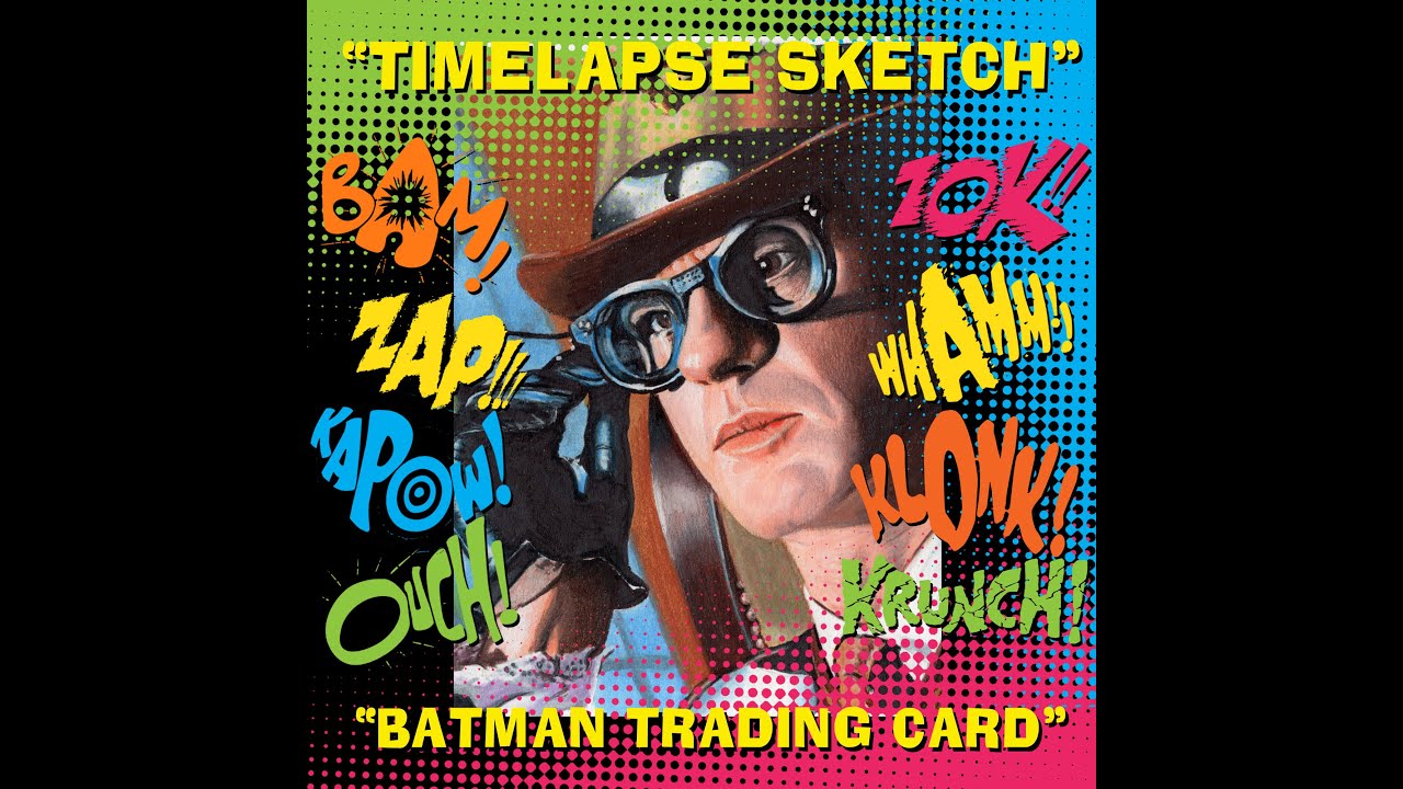 1966 BATMAN trading card Roddy Mcdowall Bookworm time lapse sketch ...