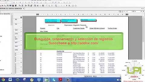 Crystal Reports XI: Busqueda Ordenamiento y Seleccion de Registros
