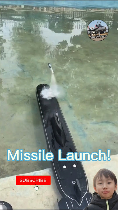RC submarine Typhoon launch missile #rcmodel #scalemodel #rcsubmarine #submarine #rctoys
