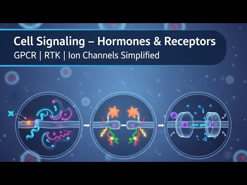 Cell Signaling Explained | Hormones & Receptors | GPCR, RTK, Ion ...
