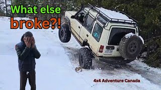 Land Rover on portal axles off road in the snow - what else broke?! by 4x4 Adventure Canada 4,732 views 2 months ago 23 minutes