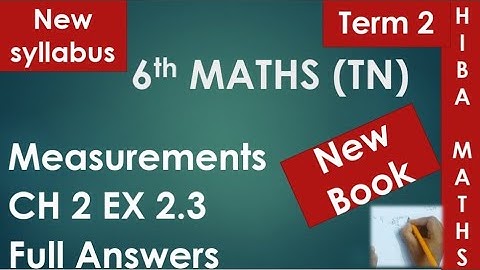 6th maths term 2 chapter 2 exercise 2.3 full answers tn samacheer new syllabus