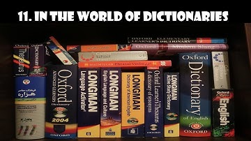 ENGLISH(STD IV): IN THE WORLD OF DICTIONARIES