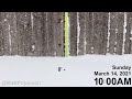 Winter Storm Xylia Snowfall Time-lapse from Denver, CO (Mar. 13, 2021)