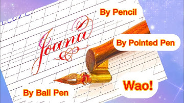 Cursive writing name ❤️Joana❤️ in calligraphy @calligraphy65 
