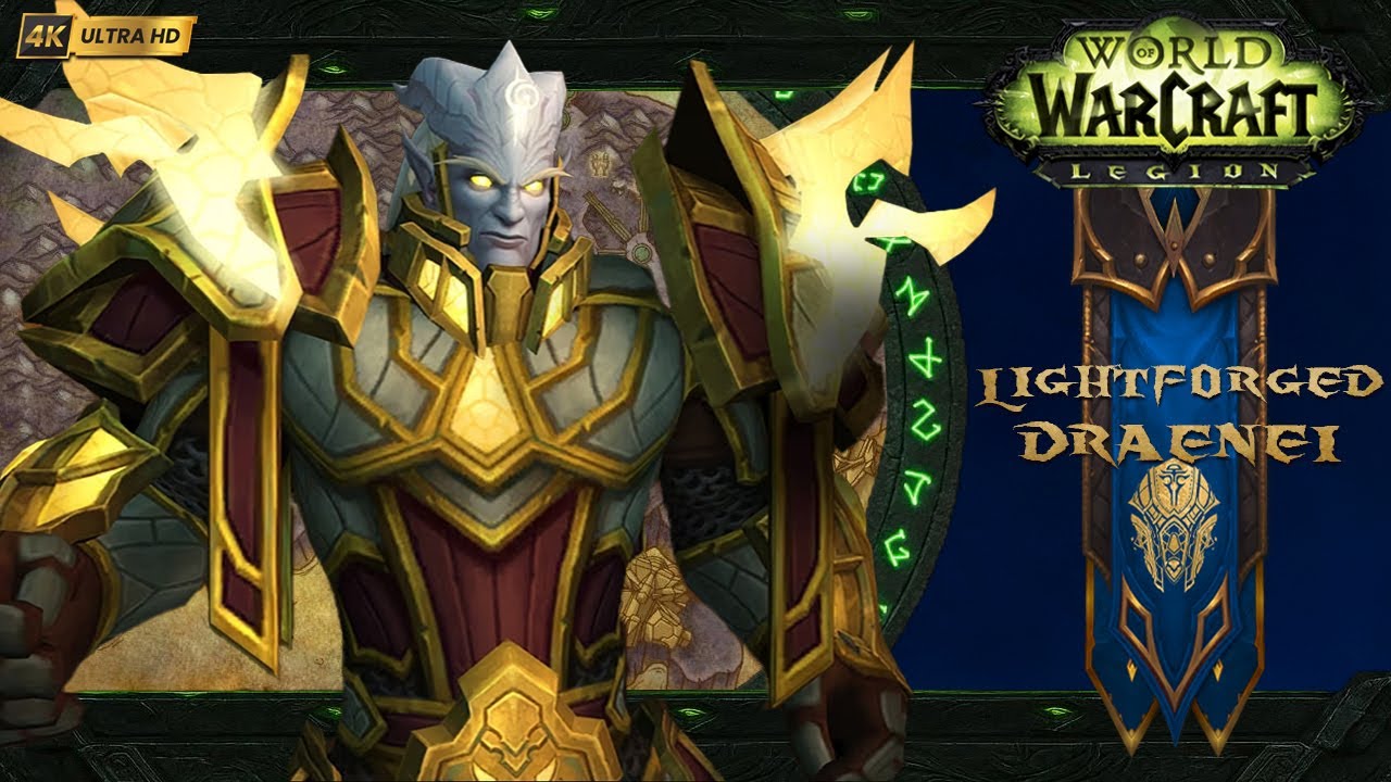 Lightforged Draenei | Intro Music & Ambience | Playable Allied Race | World of Warcraft: Legion 4K