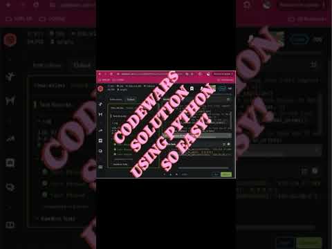 Python problem solved! on codewars! @codewars @Python  #Python #codewars #short  #py #tech #youtube