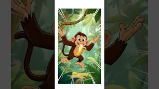 M is for monkey 🐒| Learn ABC for Kids ✨ #Shorts