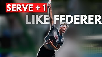 How To HOLD YOUR SERVE Like Roger Federer (Serve + 1 Pressure Drill)