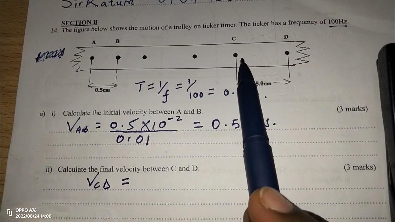 PHYSICS PAPER 1 REVISION. TICKER TIMER YouTube
