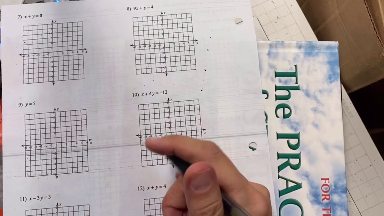 Geom Graphing Lines in Standard Form V2of2 - YouTube