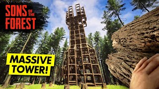 BUILDING THE TOWER WALLS! Sons of the Forest