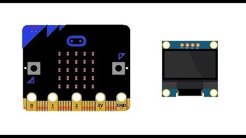 Use of the SSD1306 display by the Micro:bit board