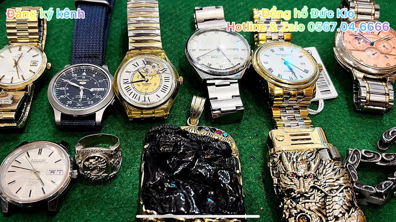 Ngày 17/1/2026 Siêu phẩm đồng hồ đỉnh cao nghệ thuật trang sức bạc đá quý phong thuỷ, hộp quẹt ❤️