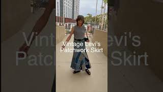 Favorite Sustainable Ootw Vintage Levis Patchwork Skirt