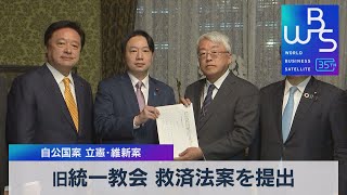 自公国案 立憲・維新案　旧統一教会 救済法案を提出【WBS】（2023年11月21日）