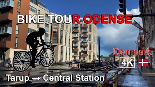 ⁴ᴷ⁶⁰  Odense City Tour, Denmark  – Tarup Center to Odense Train Station | City of Odense 2020 HD