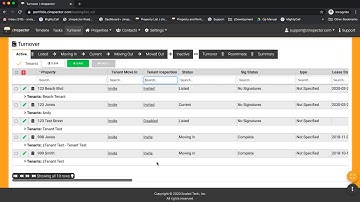 Tenant Completed Periodic or Renewal Inspections