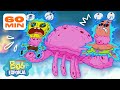 Bob Esponja | As Maiores Lutas de Monstros de Bob Esponja! | 1 Hora | Bob Esponja em Português