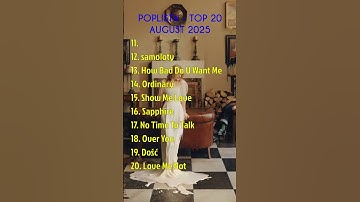 Poplista - Best Songs of August 2025 #music #pop #ranking #chart   #popmusic #song #hits #poplista