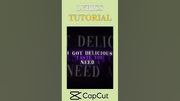 How to make asthetic lyrics in capcut🔥 #capcut tutorial #lyrics #trending