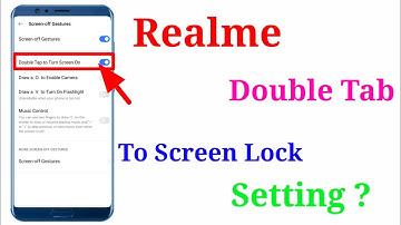 Double Tap To Lock Screen Setting kaise kare Realme phone me,How to enable double Tap To Lock Screen