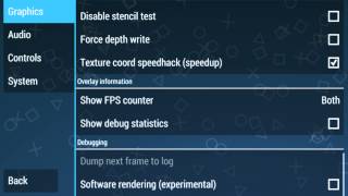 My settings for PPSSPP 0.9.9 & 0.9.9.1 (Best Performance)