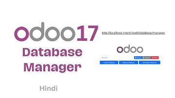 Odoo Database Manager - How to Access Odoo Database Manager on Localhost | Odoo Tutorial| Techmoodly