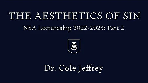 NSA Lectureship: Dr. Cole Jeffrey - The Aesthetics...