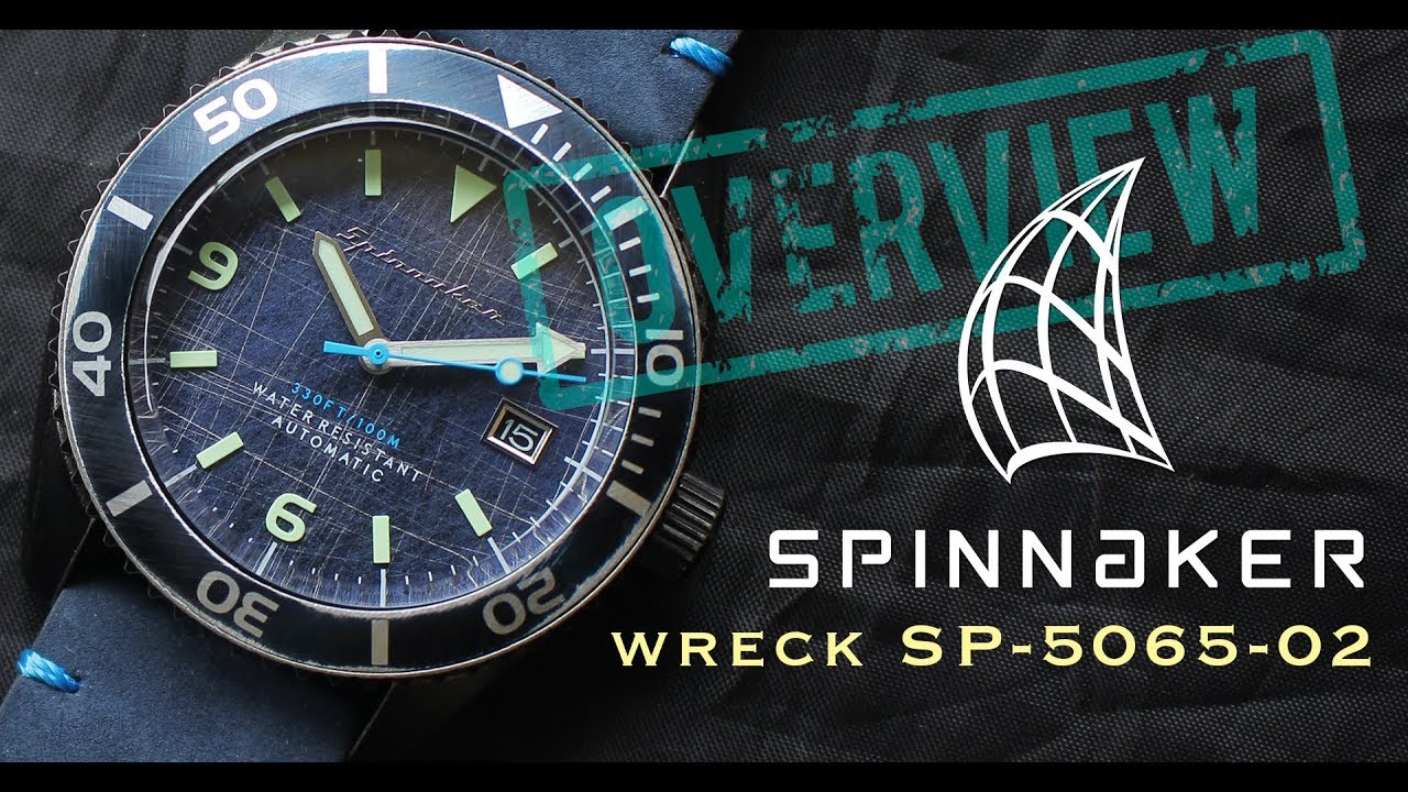 PRODUCT OVERVIEW : SPINNAKER Wreck 43mm SP-5065-02 Vintage Blue Dial