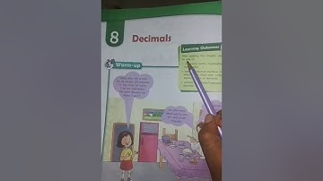 Class-4th maths chapter- 8 Decimals# ex. 8.1#