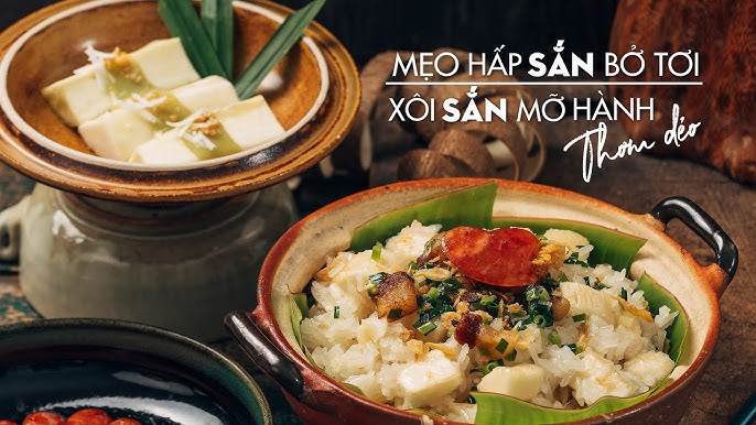 4. Biến Tấu Sắn Hấp Cốt Dừa Lá Nếp