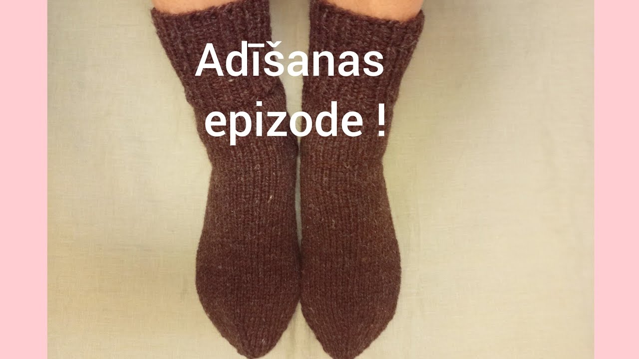 @aduaduad Adīšanas epizode ! Adītas zeķes brūnā krāsā ! ❄️