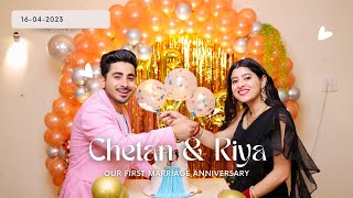 Our First Anniversary Trailer😍||CHETAN RIYA ANNIVERSARY ||CHETAN MONGA VLOGS||