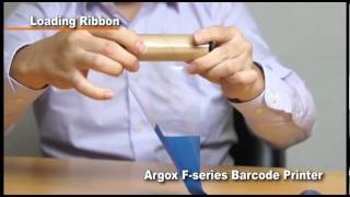 Argox F-series printer - media & ribbon installation