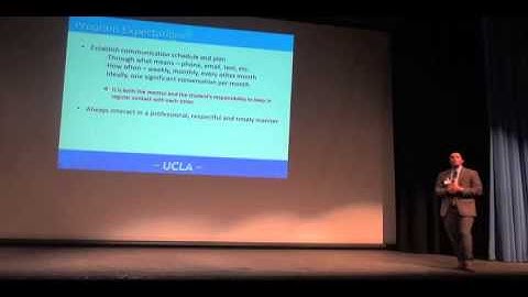 Mentor Program Orientation Video 2014