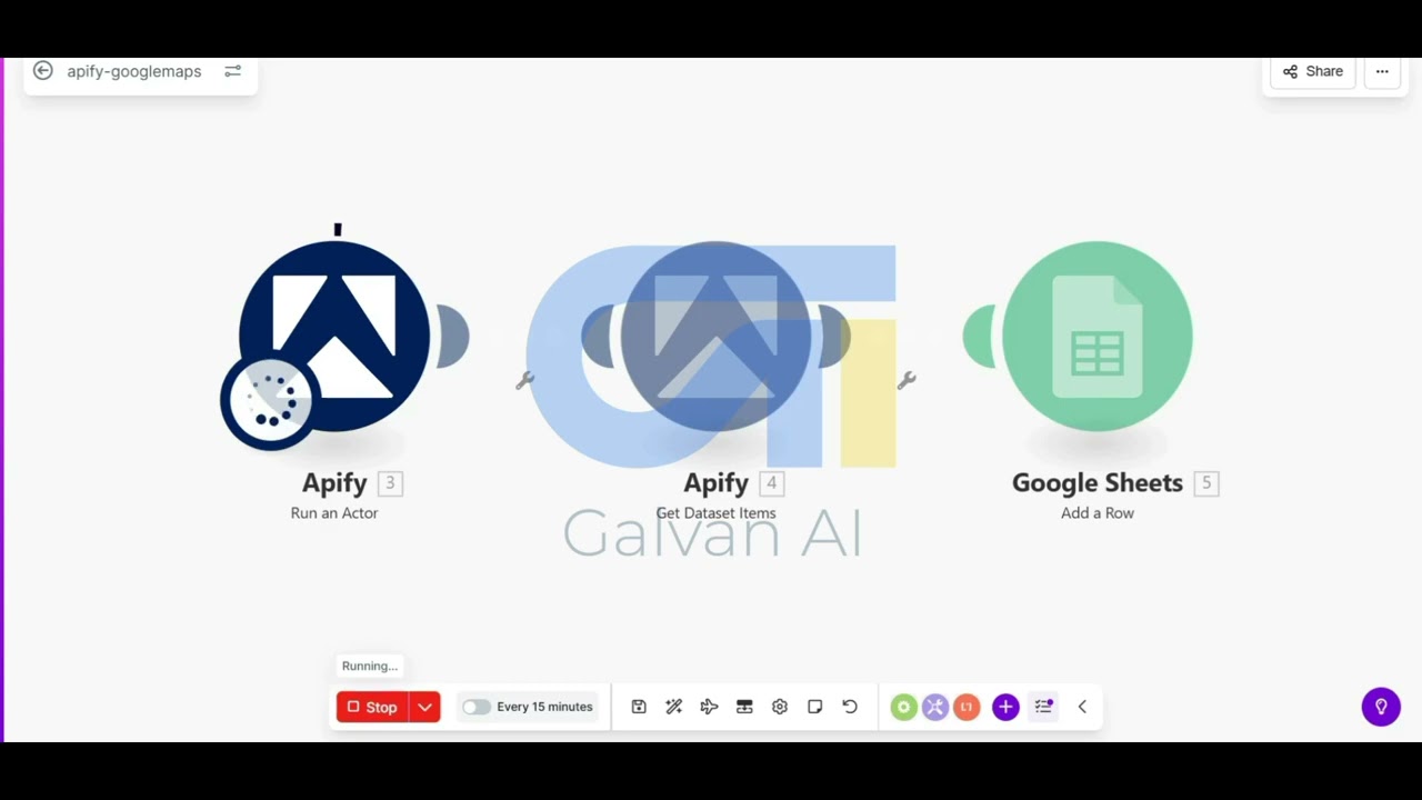 Automated Lead Generation Using Apify, Google make.com | GalvanAI