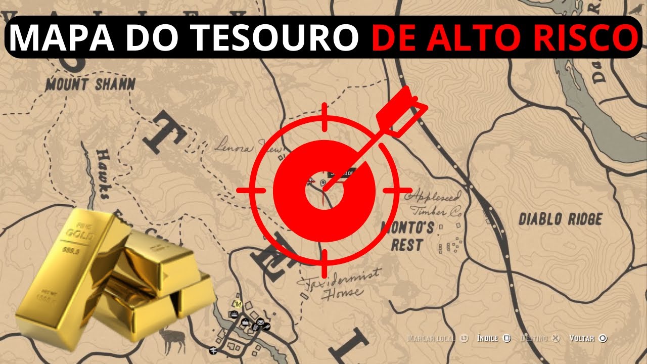 ONDE ENCONTRAR O MAPA DO TESOURO ALTO RISCO (High Risk) NO RED DEAD  REDEMPTION 2 