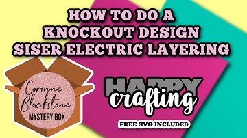How to do a Knockout design for Cricut - Inkscape for beginners - Easy tutorial - Siser Electric