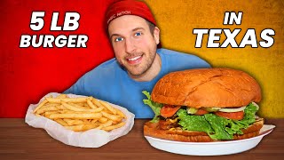 Attempting This Monster Bacon Cheeseburger Challenge in Texas