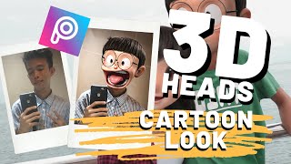 3D NOBITA HEADS TUTORIAL / PICSART screenshot 5