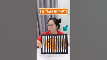 BỨC TRANH MA THUẬT BIẾN HÌNH 😮 Vẽ tranh siêu ảo biến 1 con cá thành 2 con #leeciehayhoi #shorts