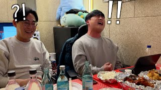 At a drinking party, I asked Korea's No. 1 singer to sing, and he sang a legendary high note [CC]