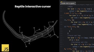 Reptile interactive cursor JS 