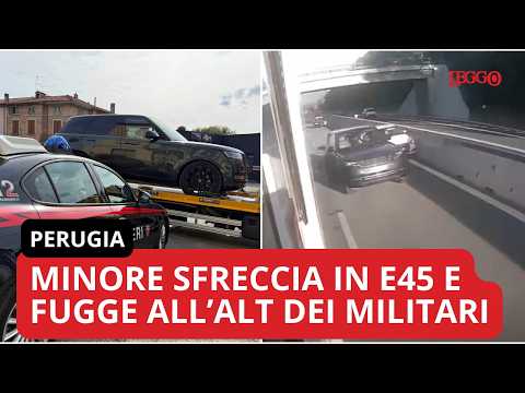 Video Inseguimento in autostrada con speronamento, arrestato un 15enne