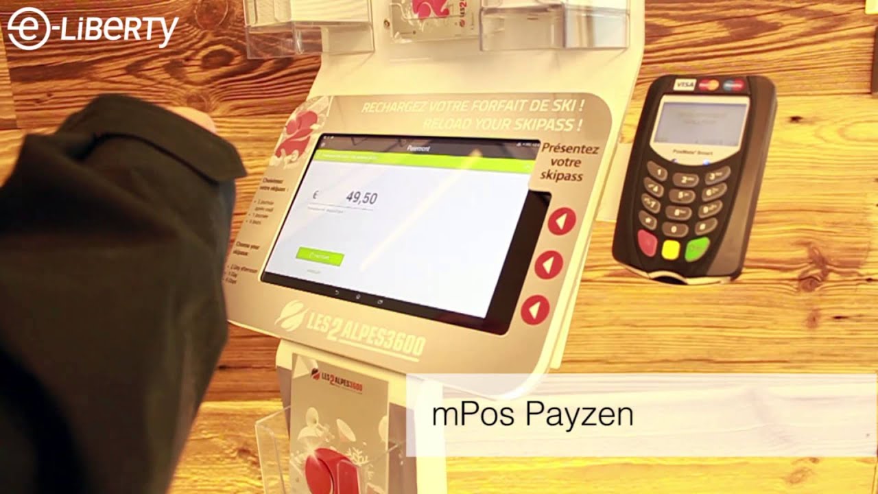 e-Liberty et PayZen : mPos forfaits de ski