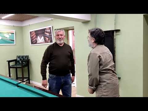 Русский бильярд. Адам и Константин. Старики разбойники 60+. Центр Московского Долголетия.